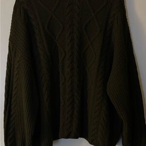 Old Navy Olive Green Knit Sweater